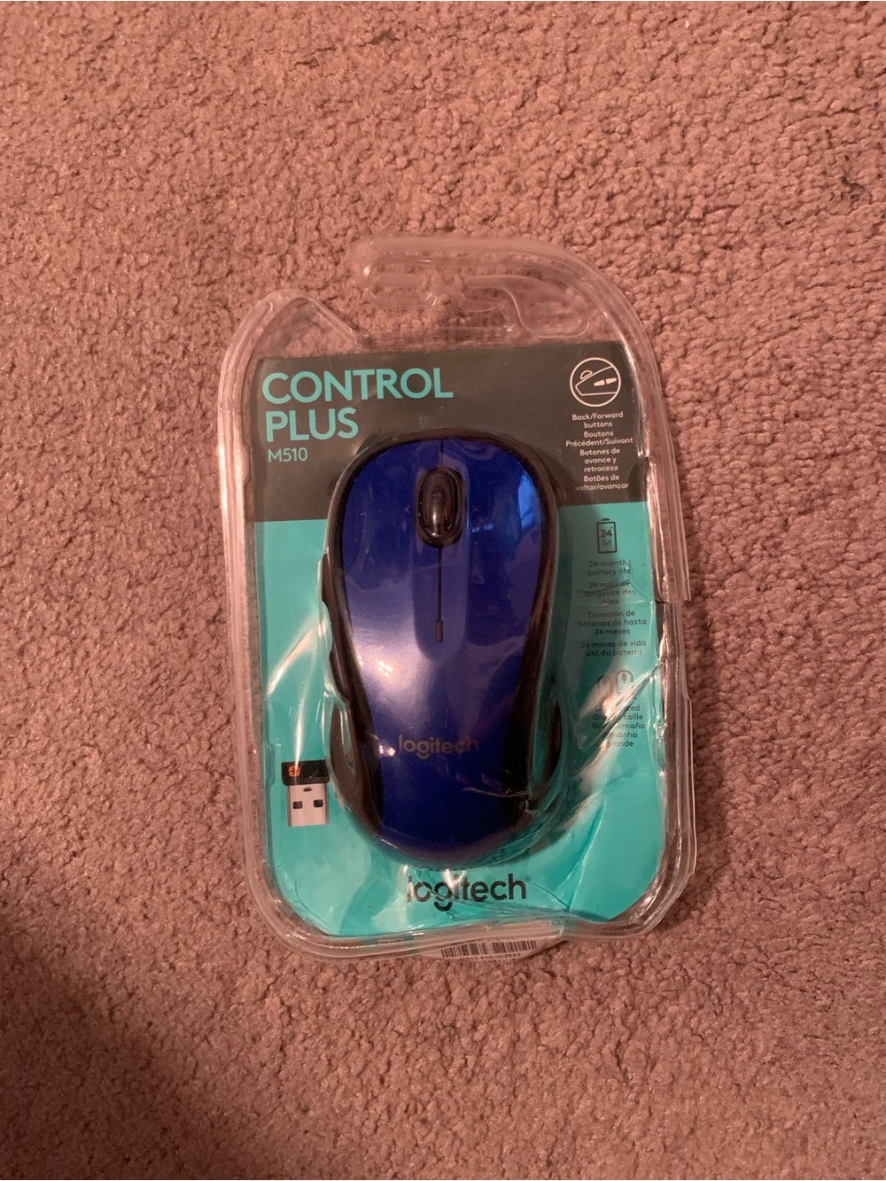 Logitech Control Plus Mouse M510 Damaged Packaging